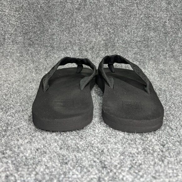 Teva Mush II Flip Flops Men's 12 Black Athletic Summer Beach Toe Post Sandals - Picture 6 of 10